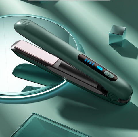 Angeluxe™ GlidePro Mini – Wireless 2-in-1 Hair Straightener & Curler✨