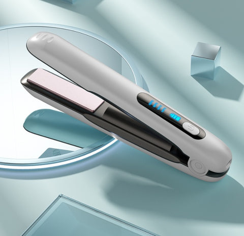 Angeluxe™ GlidePro Mini – Wireless 2-in-1 Hair Straightener & Curler✨
