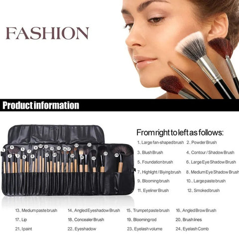 Angeluxe™ Essential Brush Set – 24 Pieces✨