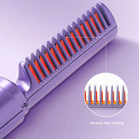 Angeluxe™ Ionic StylePro – Wireless Straightener & Curler Brush ✨