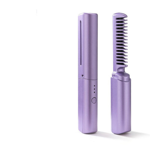Angeluxe™ Ionic StylePro – Wireless Straightener & Curler Brush ✨